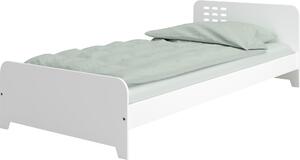 Białe łóżko młodzieżowe w nowoczesnym stylu industrialnym 90x200cm
