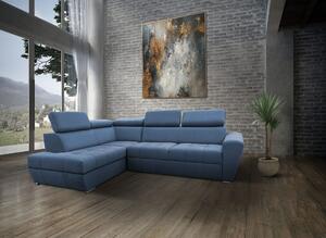 Narożnik rozkładany, kanapa narożna 265x200 cm Dakar z regulowanymi zagłówkami