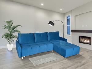 Narożnik rozkładany, kanapa narożna 250x180 cm Ibiza Mini w nowoczesnym stylu