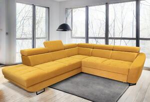 Narożnik rozkładany, kanapa narożna Lizzi 270/280 cm z zagłówkami