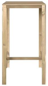 Stolik barowy, 60x60x110 cm, impregnowana sosna