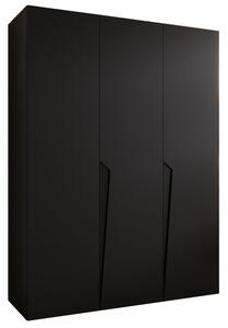 Szafa uchylna otwierana Piano 1 150 wys. 202 cm czarny + u. czarny