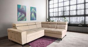 Narożnik do pokoju, kanapa narożna Glamour 270x200 cm Bella
