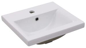 Biała ceramiczna umywalka łazienkowa R6-G34