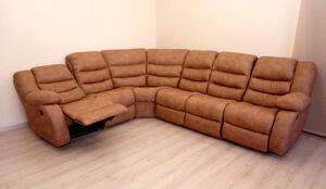 Narożnik Borys 270/300 cm 1 x Relax manualny, tkanina obiciowa