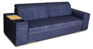 Trzyosobowa sofa rozkładana Gazebo z barkiem w tk. łatwoczyszczącej