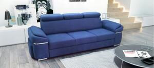 Trzyosobowa sofa rozkładana Alabama I + podnóżek w tkaninie łatwoczyszczącej