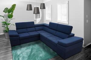 Narożnik INFINITY I 300/260 cm funkcja spania, ruchome zagłówki w tkaninie plamoodpornej