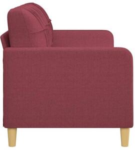 Sofa 3-osobowa, winna czerwieÅ, 180 cm,tapicerowana tkaninÄ