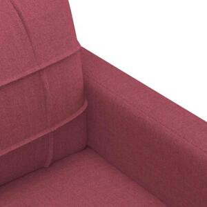Sofa 3-osobowa, winna czerwieÅ, 180 cm,tapicerowana tkaninÄ