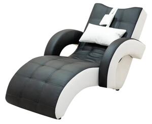 Szezlong Exclusive Leżanka Relax + Masaż w skórze naturalnej 100%