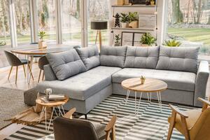 Narożnik LOFTI I 230x170 cm, styl loft, funkcja spania tk. plamoodporna