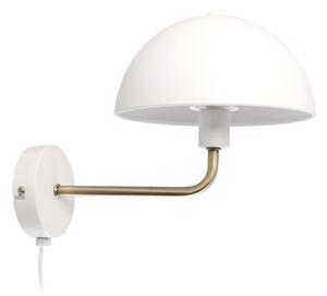 Kinkiet w biało-złotym kolorze Leitmotiv Bonnet, wys. 25 cm