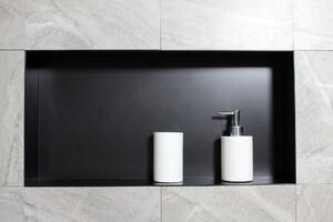 Półka wnękowa ścienna ze stali nierdzewnej BS603010Bez obręczy - 60 x 30 x 10 cm