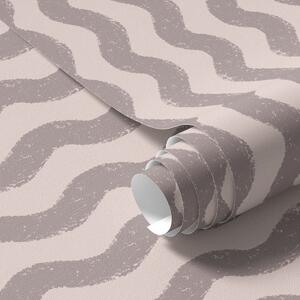 Tapety Falisty wzór w kolorze zgaszonego różu na jasnym tle, Tapety Geometryczne, Tapety w paski, a01188v4 : Uwalls.pl