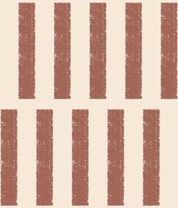 Tapety Pionowe paski w kolorze terakoty na jasnym tle, Unikalne tapety, a01189v1 : Uwalls.pl
