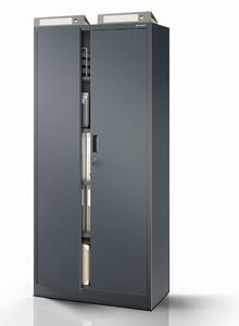 Szafa metalowa biurowa antracytowa: JAN Compact 1750 x 800 x 400 mm