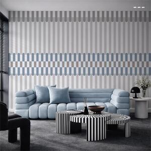Fototapety Wzór w paski w odcieniach szarości i błękitu, Fototapety Geometryczne, w05150v6 : Uwalls.pl