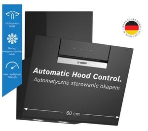 Okap BOSCH DWK67FN60 Czarny 431m3/h 56dB klasa A+ Automatyczne wyÅÄ czanie