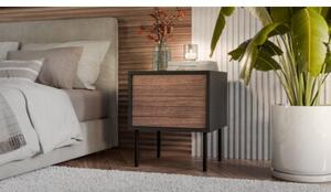 Szafka nocna CAMA MEBLE Cortina Czarno-brÄ zowy (2 szt.)