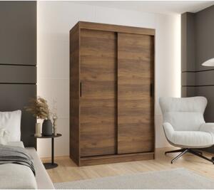 Szafa przesuwna garderoba Rubino T 120 wys. 200 cm orzech warmia