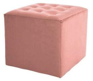 Stary różowy taboret LORI VELVET