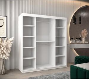 Szafa przesuwna garderoba Promo T3 180 wys. 200 cm biaÅy + artisan