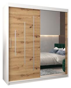 Szafa przesuwna garderoba York 2 180 wys. 200 cm biaÅy + artisan