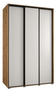 Szafa przesuwna wysoka Davos 1 150, gÅ. 45 cm artisan + biaÅy + czarny
