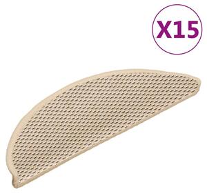 Samoprzylepne nakÅadki na schody, 15 szt., 56x17x3 cm, berber