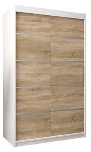 Szafa przesuwna garderoba Verona 1 120 wys. 200 cm biaÅy + sonoma