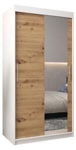 Szafa przesuwna garderoba Tokyo 2 100 wys. 200 cm biaÅy + artisan