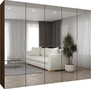 Szafa uchylna otwierana Marbella 3 250 wys. 202 cm orzech warmia + u. kaszmir