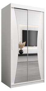 Szafa przesuwna garderoba Monaco 100 wys. 200 cm biaÅy + biaÅy