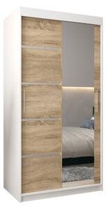 Szafa przesuwna garderoba Verona 2 100 wys. 200 cm biaÅy + sonoma