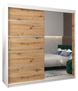 Szafa przesuwna garderoba Verona 2 200 wys. 200 cm biaÅy + artisan