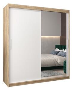 Szafa przesuwna garderoba Tokyo 2 180 wys. 200 cm sonoma + biaÅy