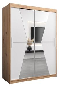 Szafa przesuwna garderoba Maroko 150 wys. 200 cm artisan + biaÅy
