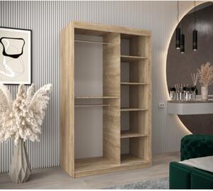 Szafa przesuwna garderoba Verona 1 120 wys. 200 cm sonoma + biaÅy