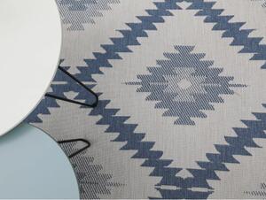 Niebiesko-kremowy dywan odpowiedni na zewnątrz NORTHRUGS Malibu, 230x160 cm