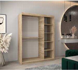 Szafa przesuwna garderoba Promo T3 150 wys. 200 cm sonoma + sonoma
