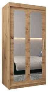 Szafa przesuwna garderoba Promo T3 100 wys. 200 cm artisan + artisan