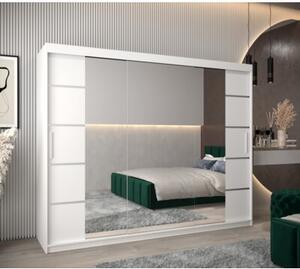 Szafa przesuwna garderoba Verona 4 250 wys. 200 cm biaÅy + biaÅy