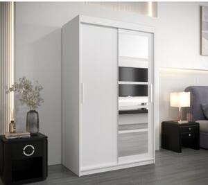 Szafa przesuwna garderoba Roma 1 120 wys. 200 cm biaÅy + biaÅy