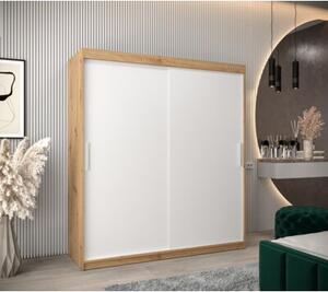 Szafa przesuwna garderoba Tokyo 180 wys. 200 cm artisan + biaÅy