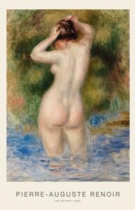 Reprodukcja The Bather Vintage Erotic Female Nude Painting - Renoir