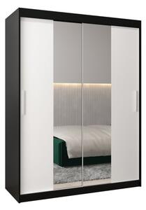 Szafa przesuwna garderoba Tokyo 1 150 wys. 200 cm czarny + czarny
