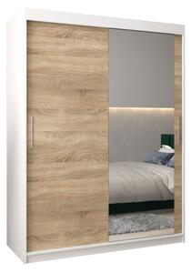Szafa przesuwna garderoba Tokyo 2 150 wys. 200 cm biaÅy + sonoma