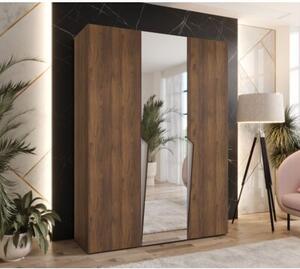 Szafa uchylna otwierana Piano 2 150 wys. 202 cm orzech warmia + u. kaszmir