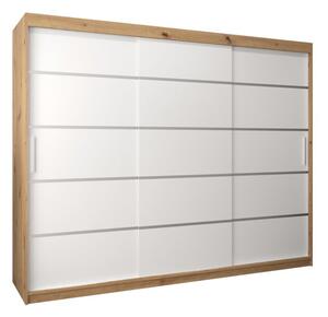 Szafa przesuwna garderoba Verona 1 250 wys. 200 cm artisan + biaÅy